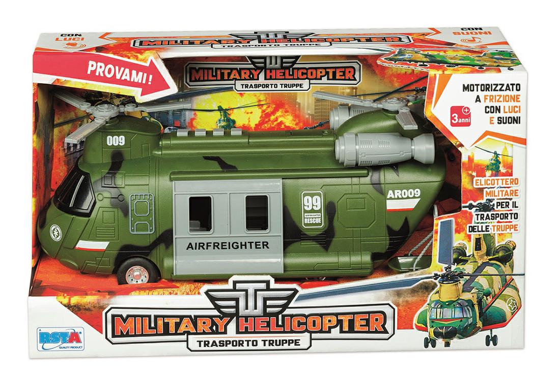 PLAYSET MILITARE ELICOTTERO LUCI E SUONI FRIZIONE