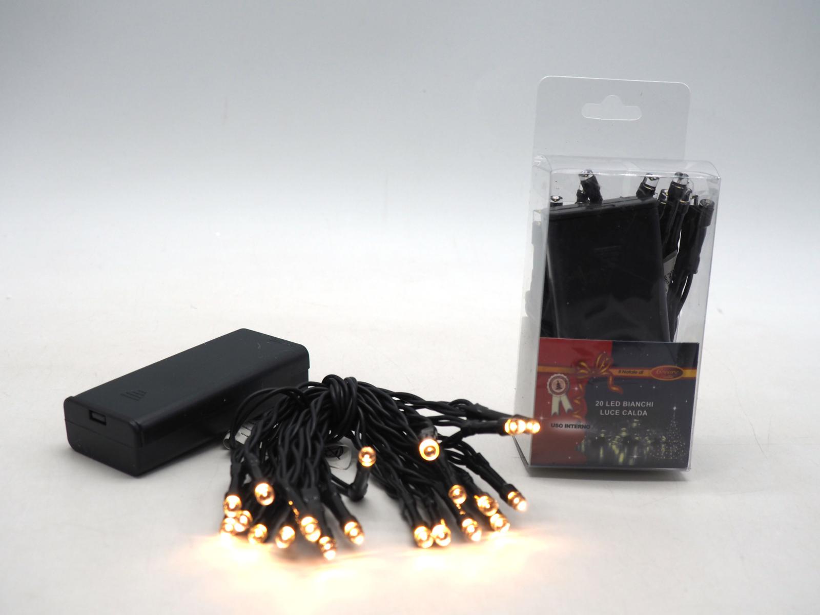 LUCI A BATTERIA LED MINI 20 BIANCA CALDA