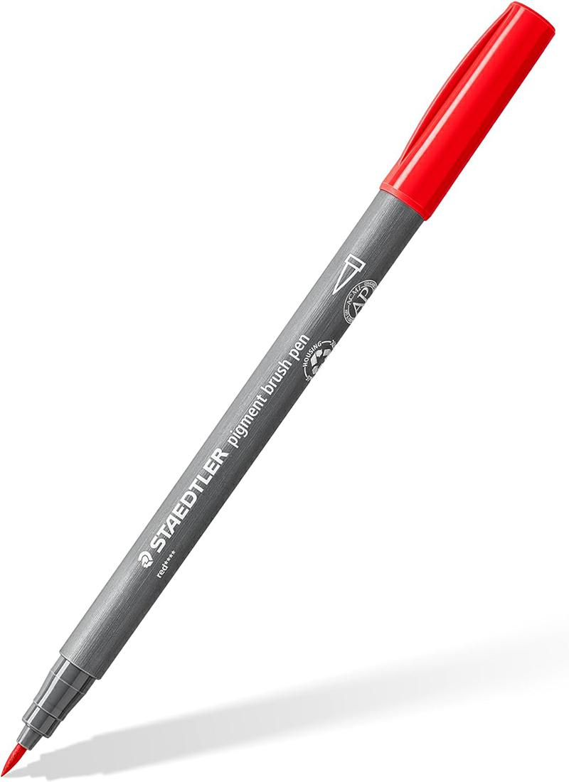 STAEDTLER PIGMENT BRUSH 371 PENNA A PUNTA SINTETICA CON PUNTA A