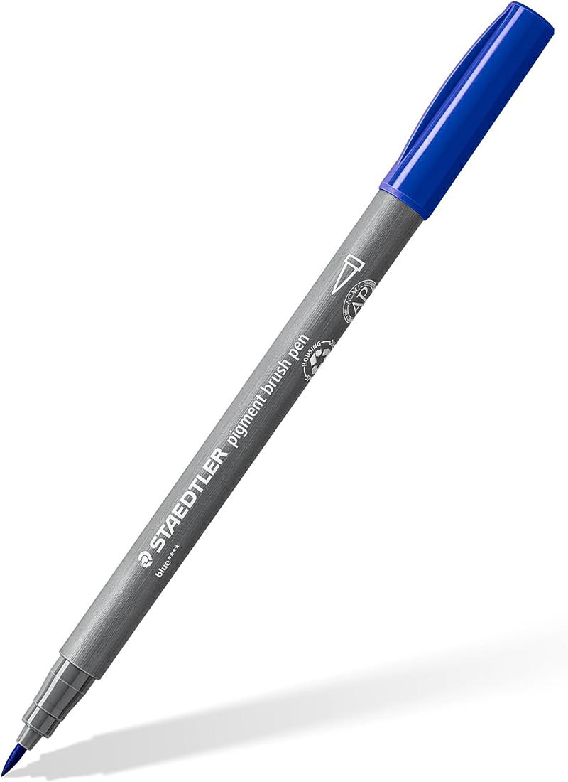 STAEDTLER PIGMENT BRUSH 371 PENNA A PUNTA SINTETICA CON PUNTA A