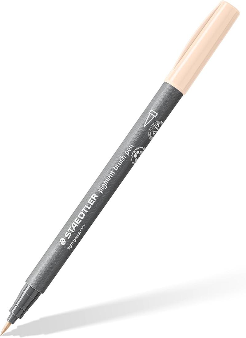 STAEDTLER PIGMENT BRUSH 371 PENNA A PUNTA SINTETICA CON PUNTA A