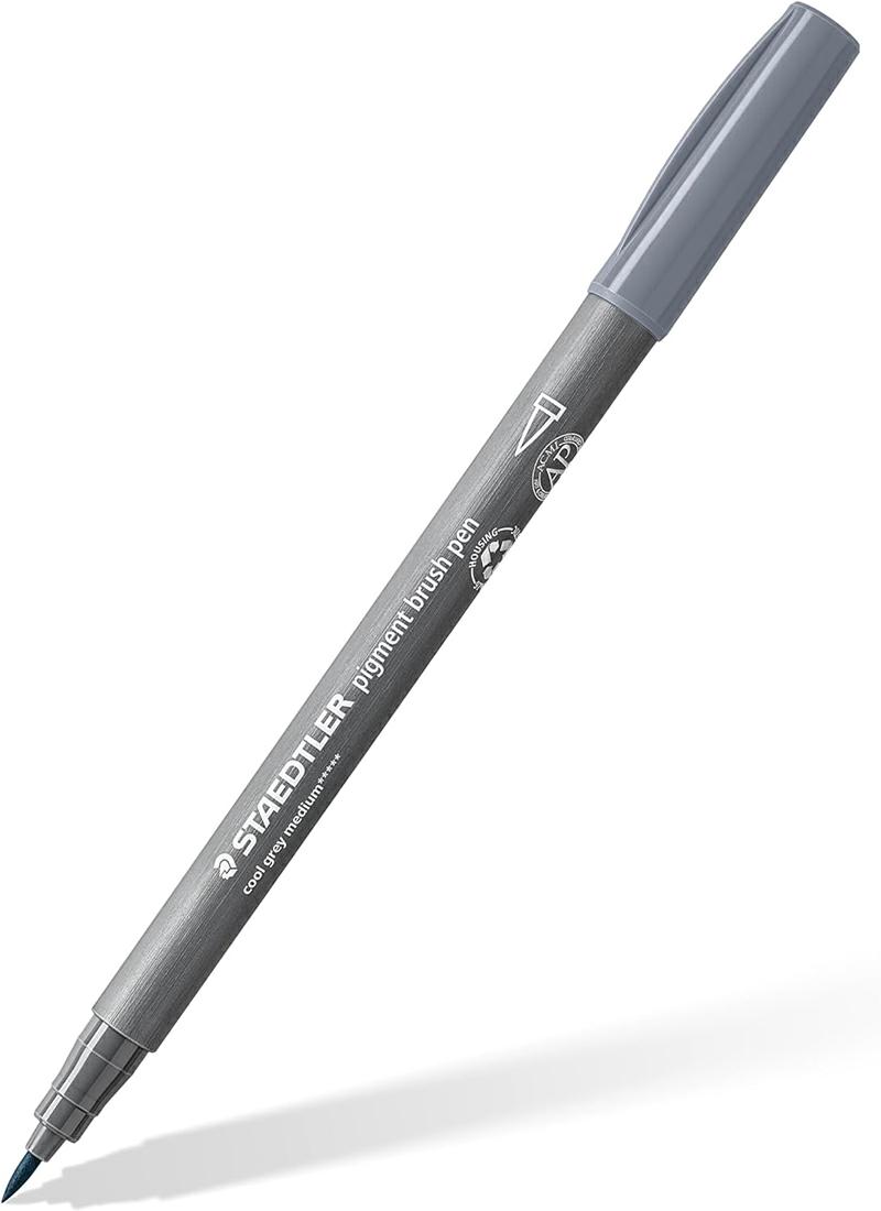 STAEDTLER PIGMENT BRUSH 371 PENNA A PUNTA SINTETICA CON PUNTA A