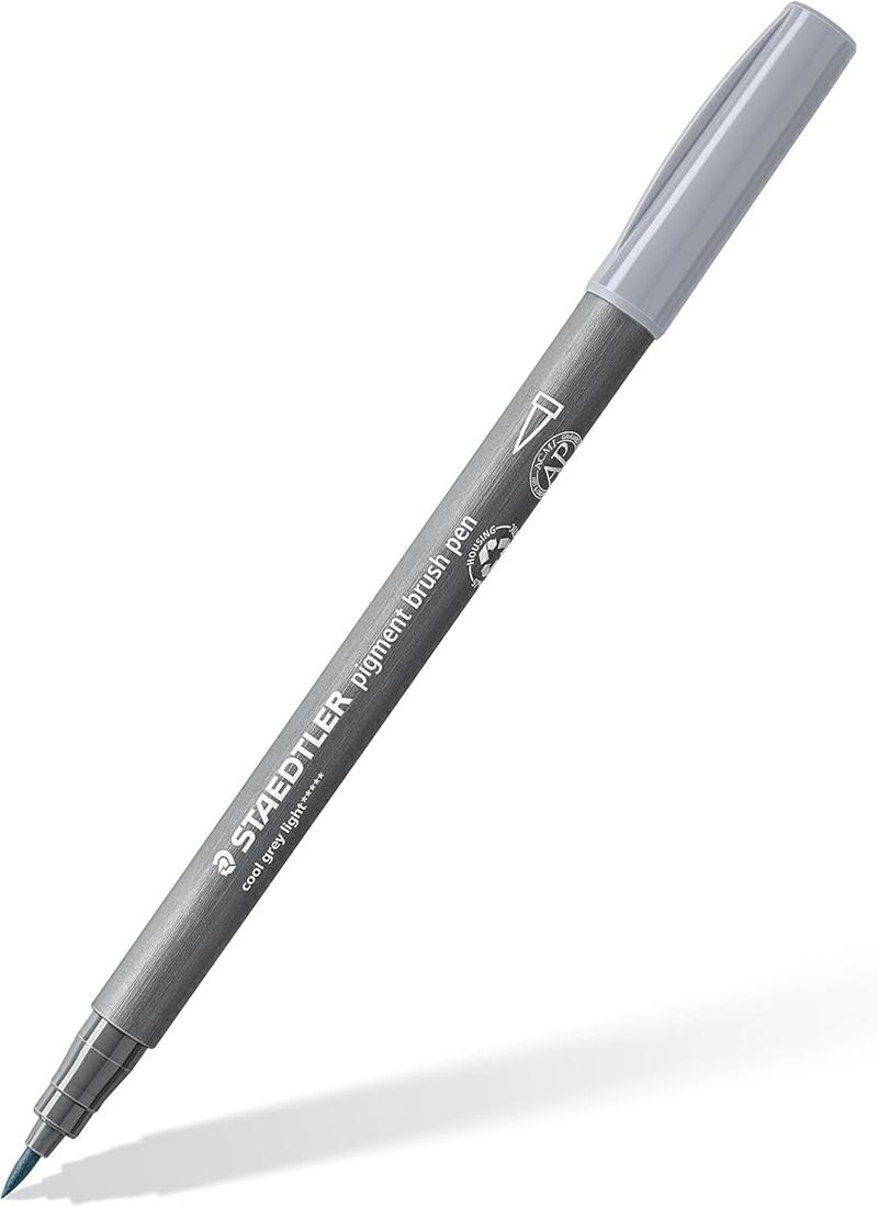 STAEDTLER PIGMENT BRUSH 371 PENNA A PUNTA SINTETICA CON PUNTA A