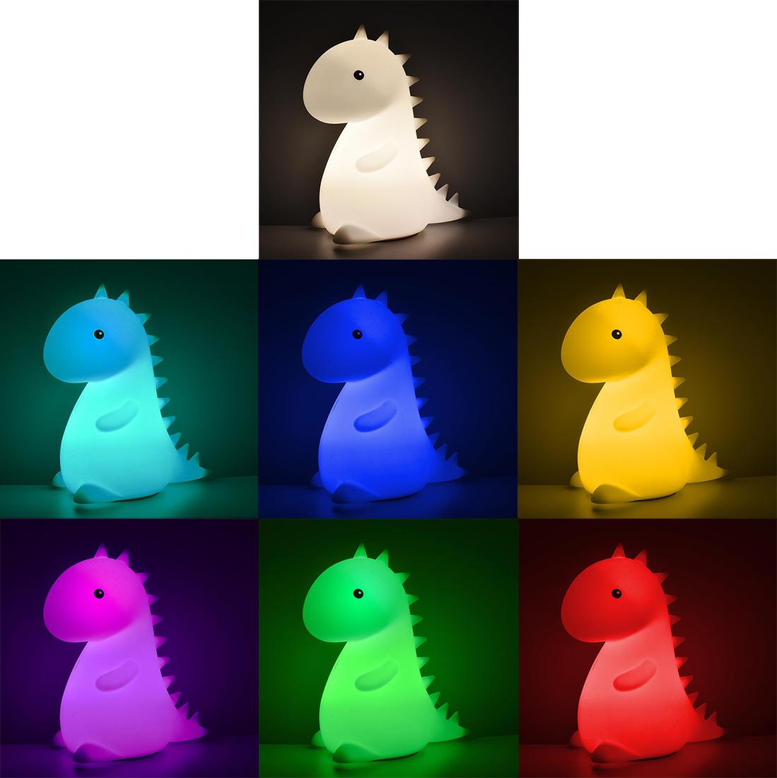 LAMPADA CUCCIOLO LIGHT DINO CON GIOCO DI LUCI MULTICOLOR