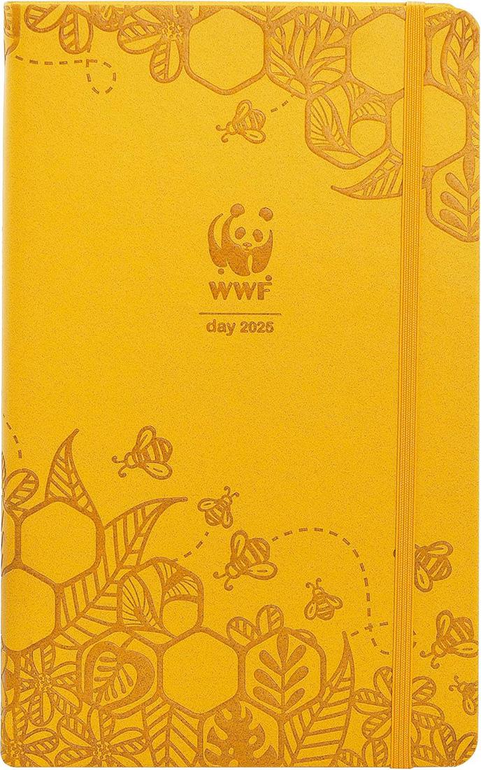 AGENDA WWF 12 MESI DAY LARGE GIALLO