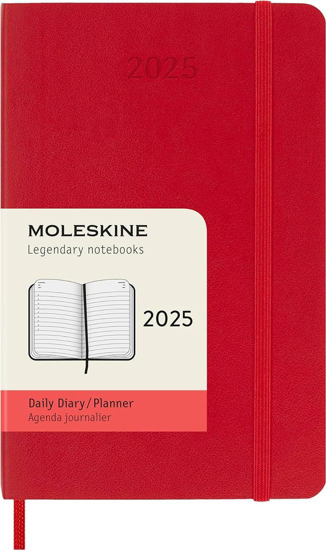 AG.12M GIORNALIERA PK C.MORB ROSSO MOLESKINE 2025