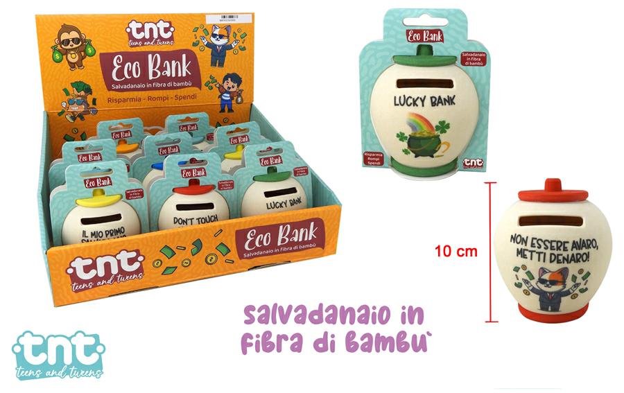 TNT ECO BANK - SALVADANAIO 9CM