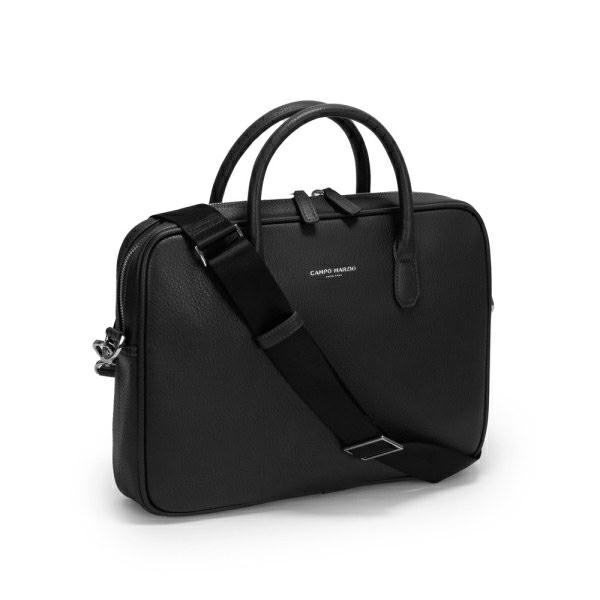 CAMPO MARZIO DETROIT BRIEFCASE 15.6 BLACK -  LAPIS BLUE