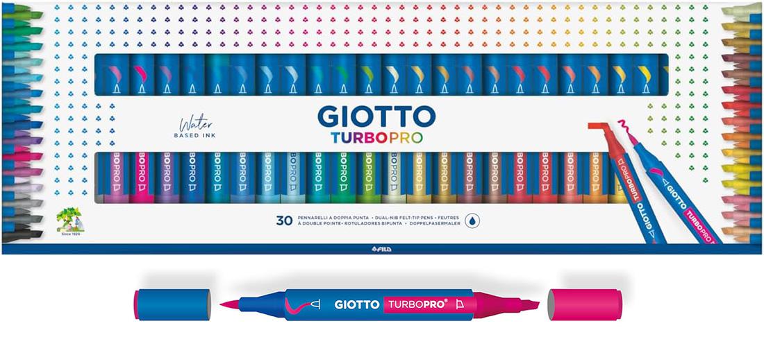 COLORI GIOTTO TURBO PRO DOPPIA PUNTA X 30