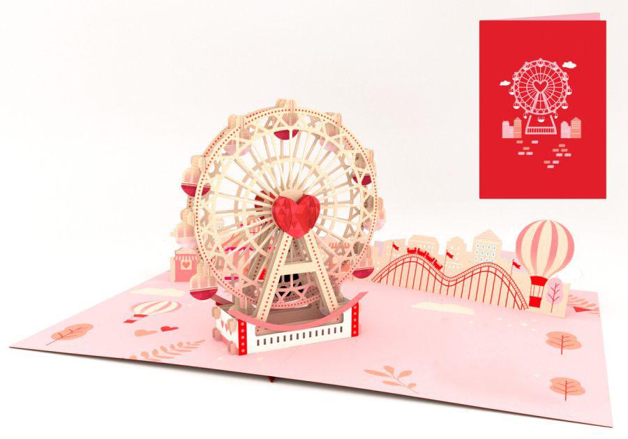 BIGLIETTINI ORIGAMI LOVE WHEEL