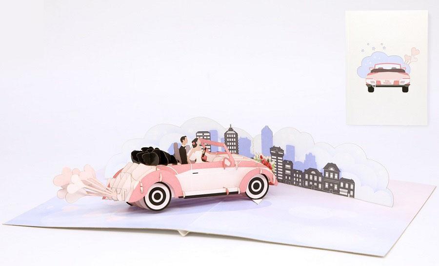 BIGLIETTINI ORIGAMI WEDDING CAR