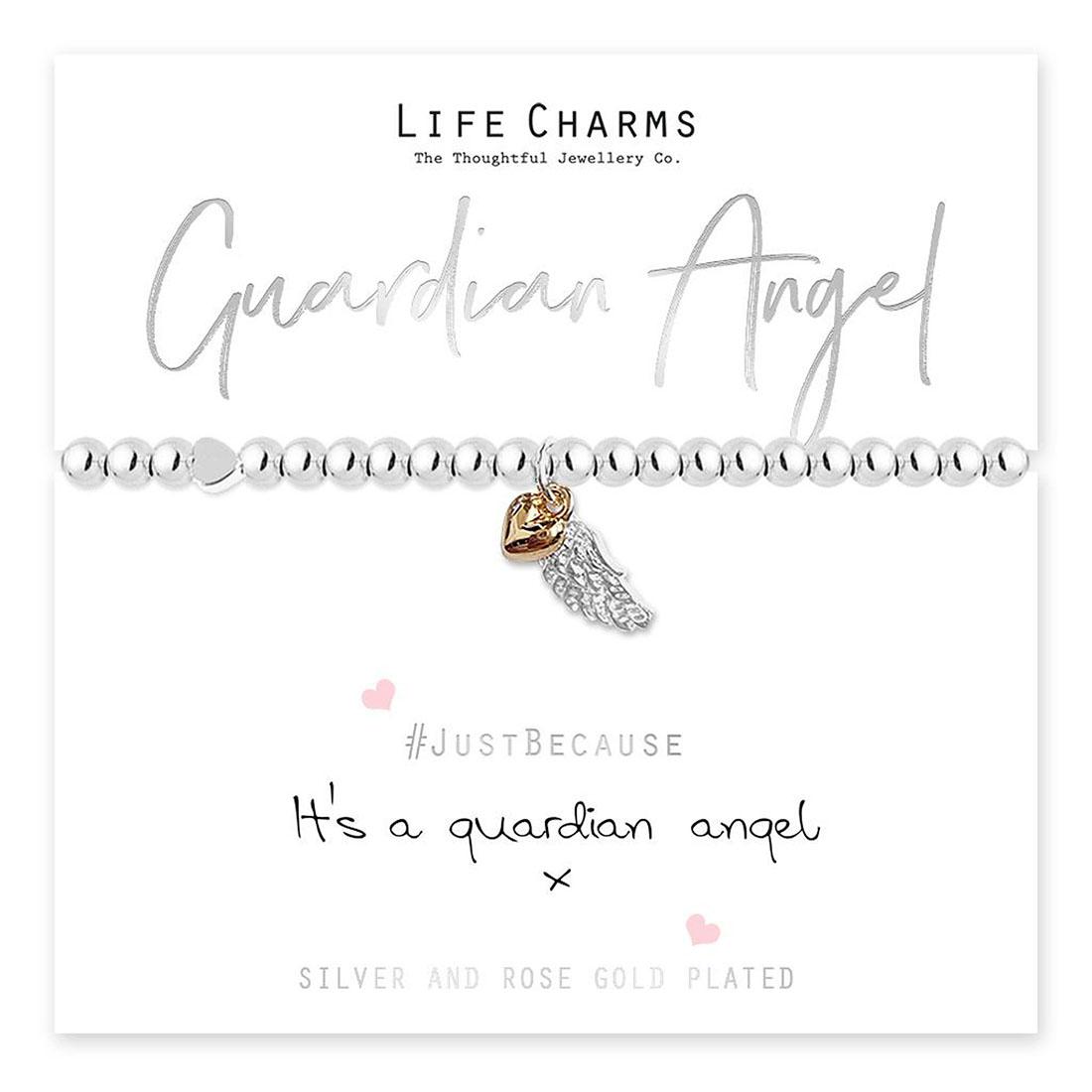 LIFE CHARMS - LC001BW - BRACCIALETTO GUARDIAN ANGEL