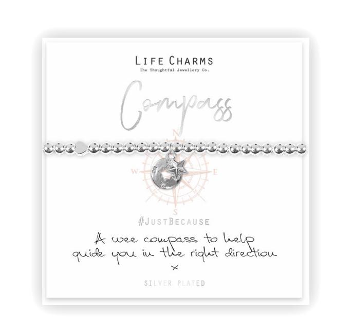 LIFE CHARMS - LC041BW - BRACCIALETTO A WEE COMPASS