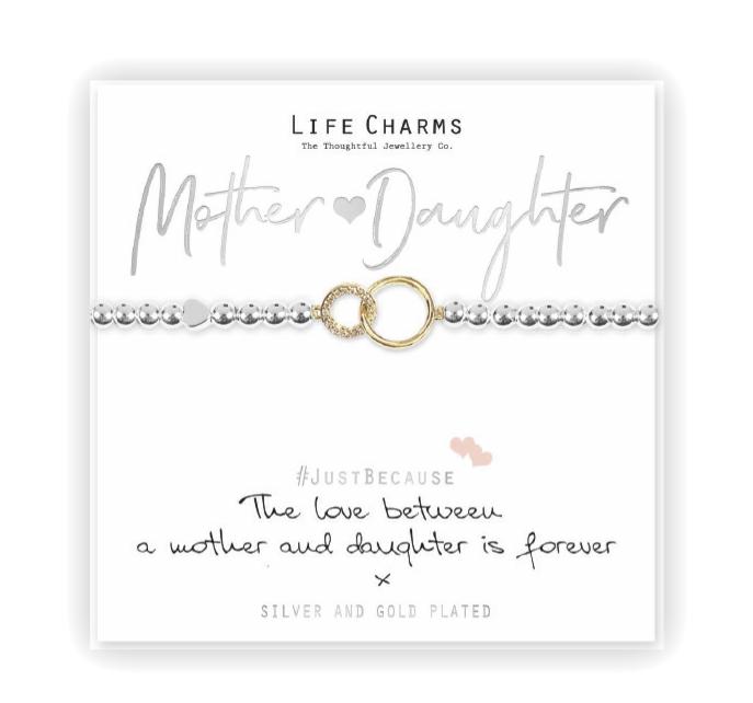 LIFE CHARMS - LC054BW - BRACCIALETTO LOVE BETWEEN MOTHER & DAUGH