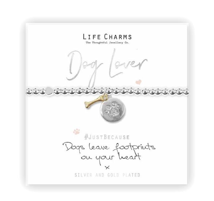 LIFE CHARMS - LC077BW - BRACCIALETTO DOG LOVER