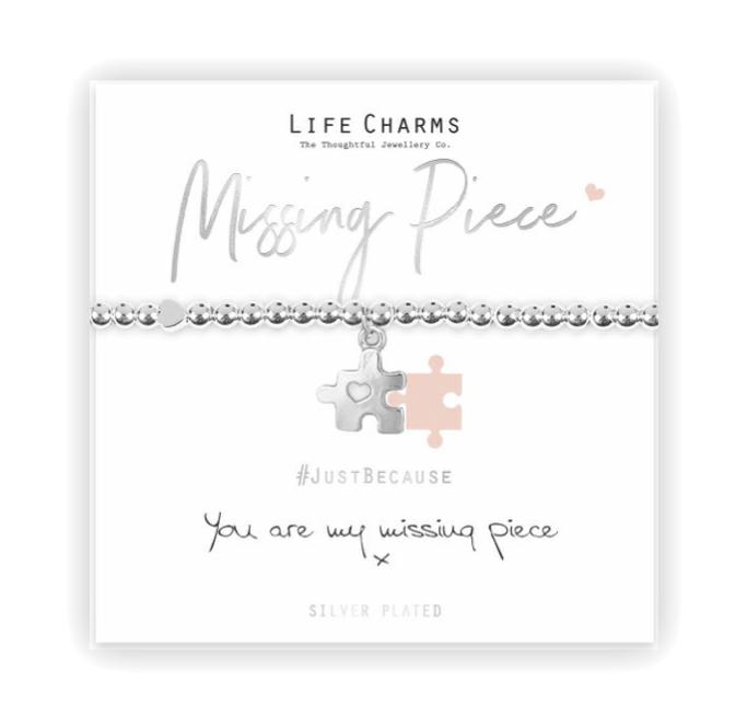 LIFE CHARMS - LC082BW - BRACCIALETTO YOU ARE MY MISSING PIECE