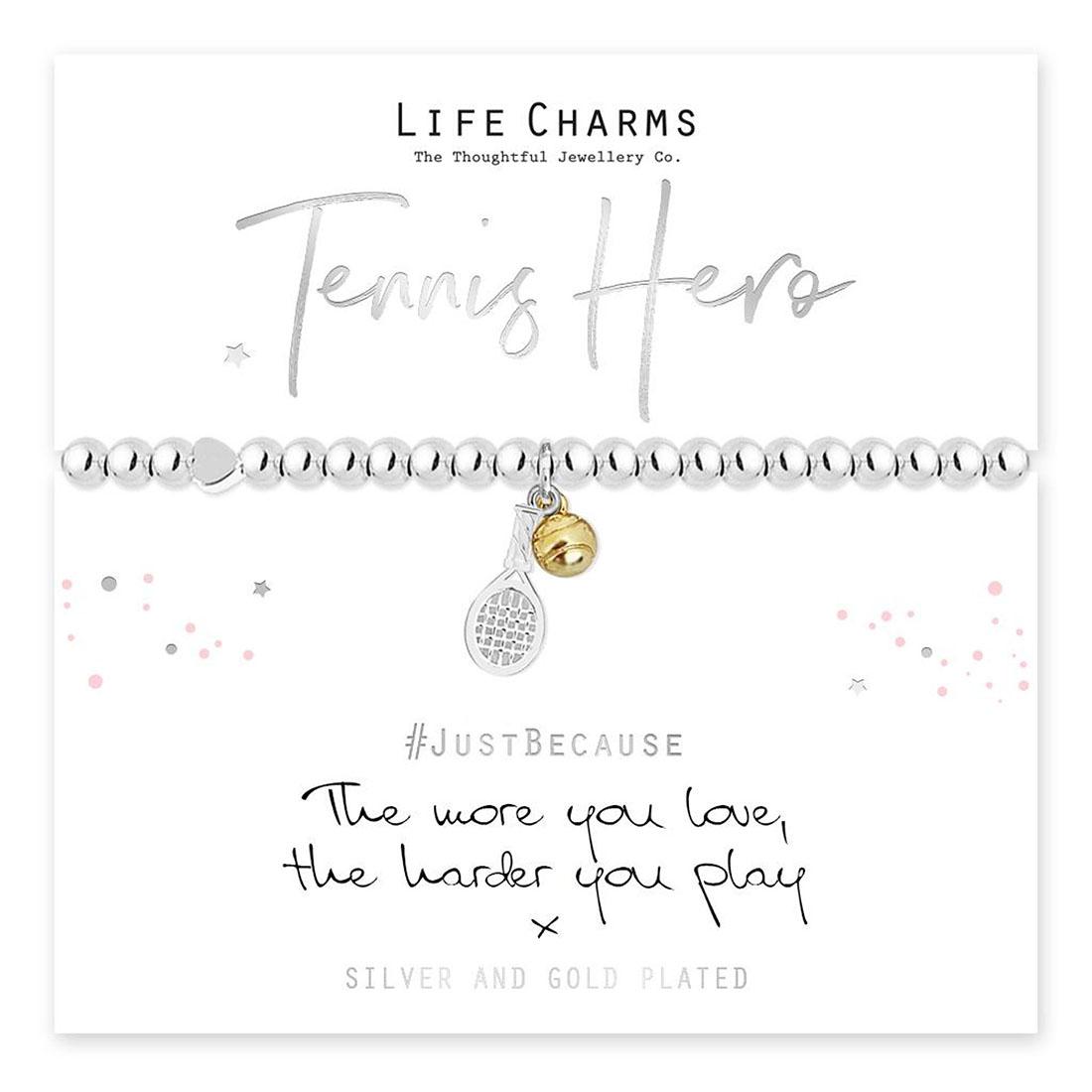 LIFE CHARMS - LC194BW - BRACCIALETTO TENNIS HERO