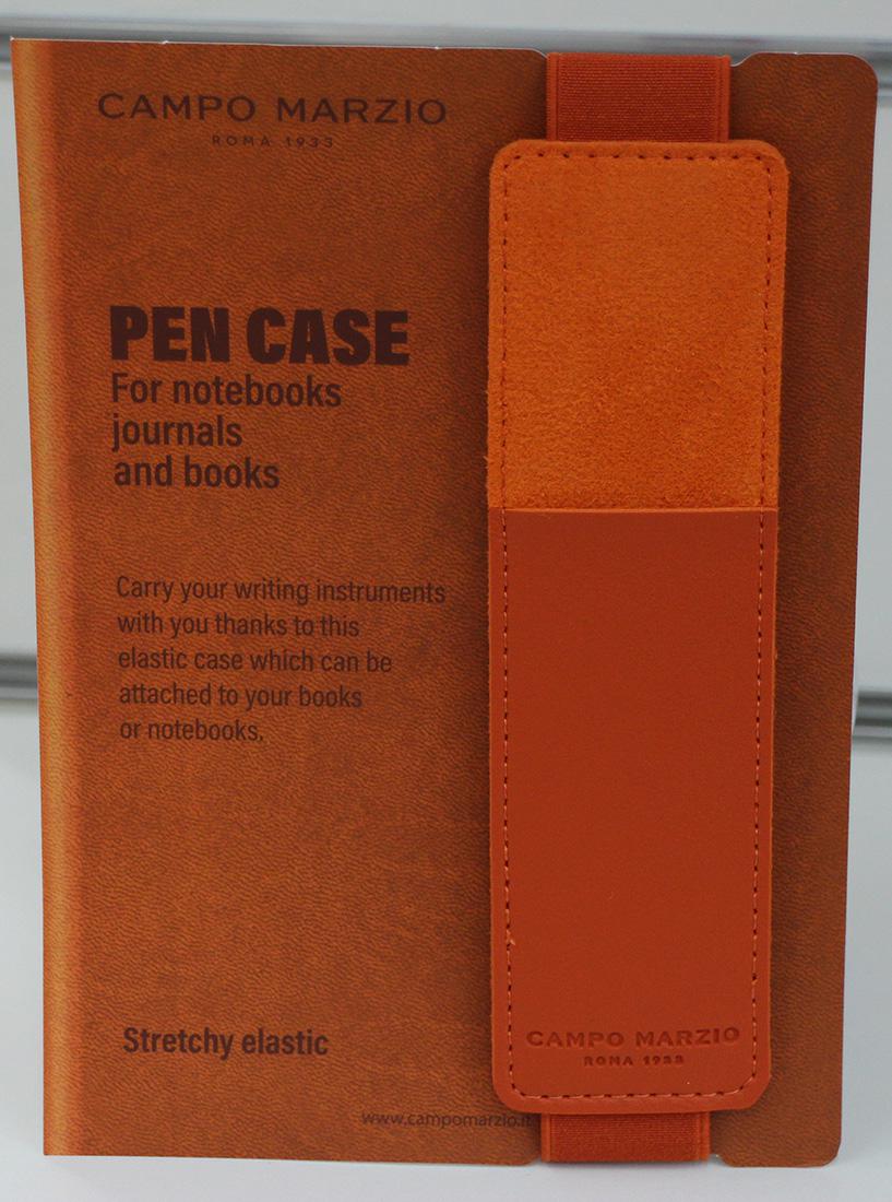 CAMPO MARZIO ELASTIC PEN CASE MANDARIN