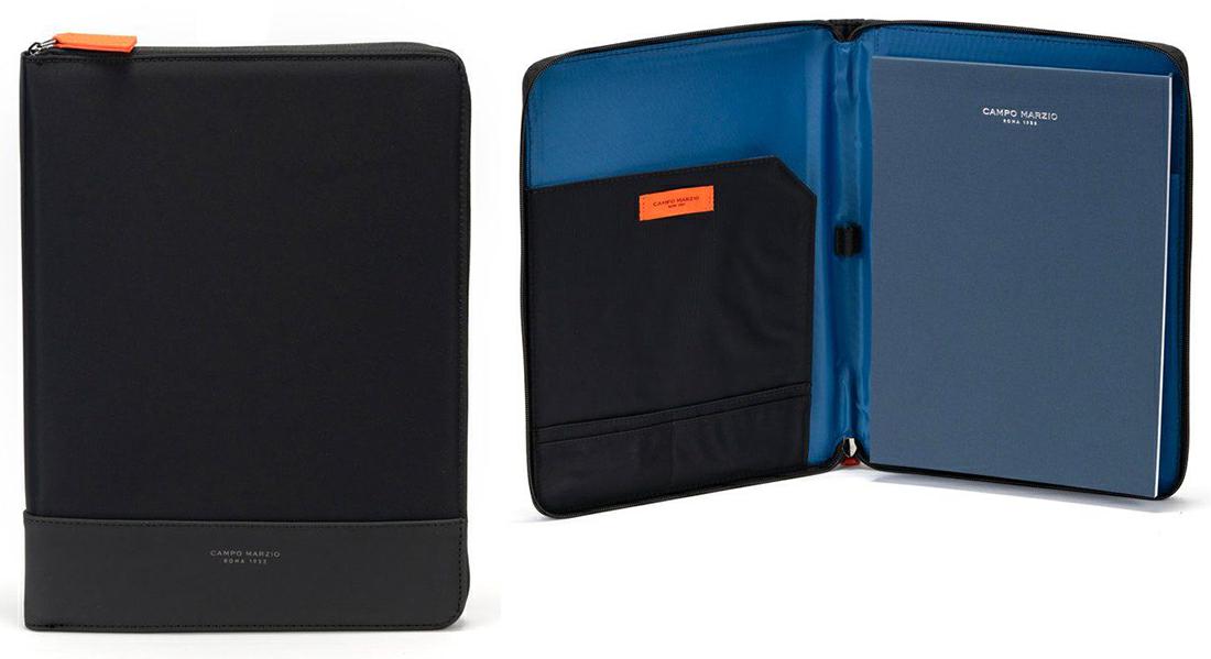 CAMPO MARZIO GARY DOCUMENT HOLDER BLACK